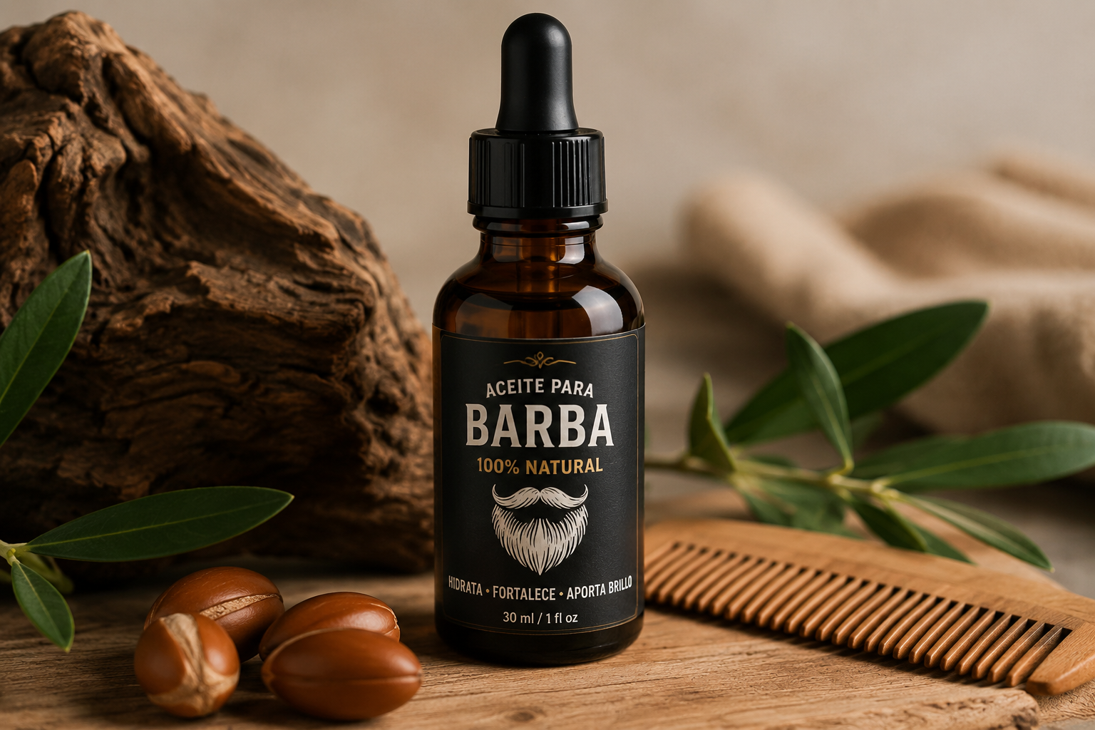Aceite para Barba 100% Natural